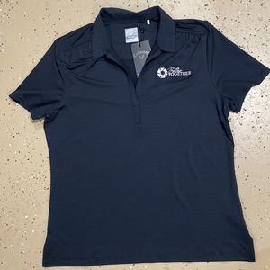 Perry Ellis Callaway Better Together Opti Dri Black Golf Polo NWT